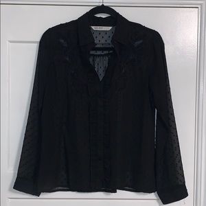 ZARA BLACK BLOUSE SIZE XS